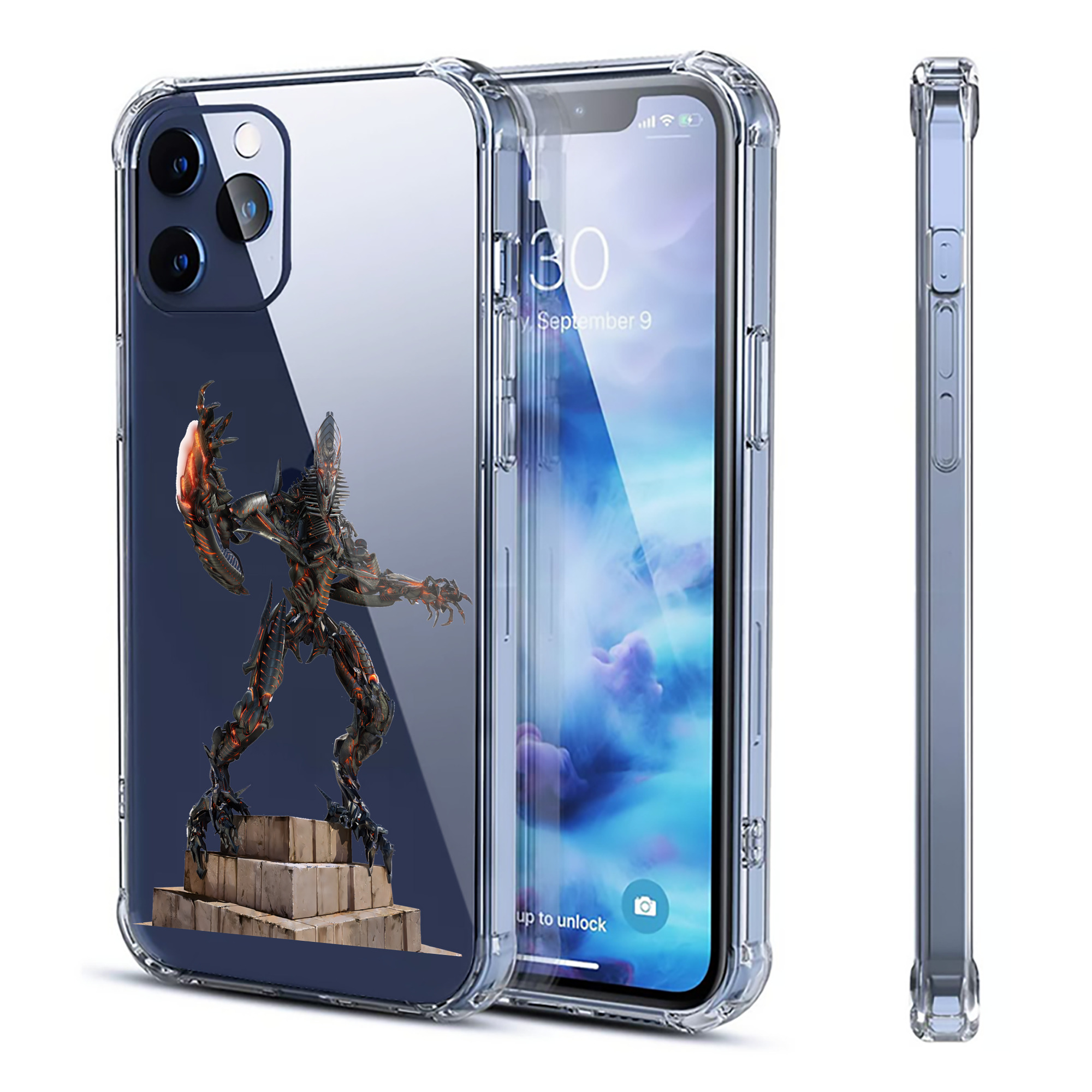 （画像用） Transformers トランスフォーマー 【iPhone 12シリーズ対応】透明スマホケース（クリアソフトケース）